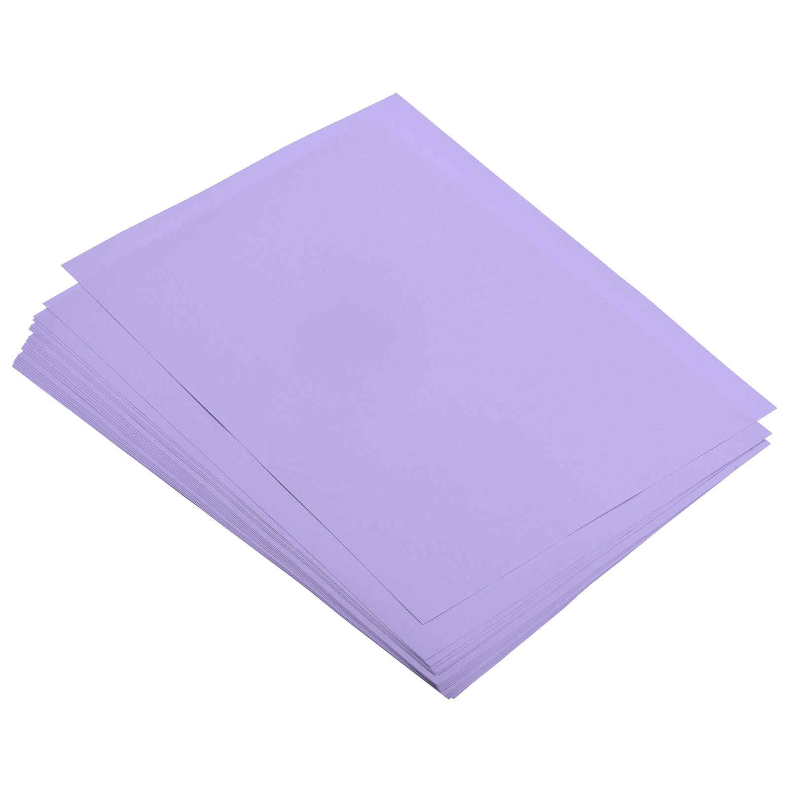 MECCANIXITY 100 Sheets Colored Copy Paper 8.3 x 11.7 Inch Printer Paper 80gsm Light Purple for Office Printing, Document Copying, Invitations, Forms,