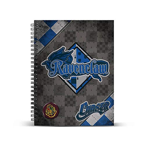 Preisvergleich Produktbild Harry Potter Quidditch Ravenclaw-DIN A5 Rasterpapier Notizbuch