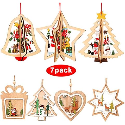 Colgante Navideño de Madera WELLXUNK Cover
