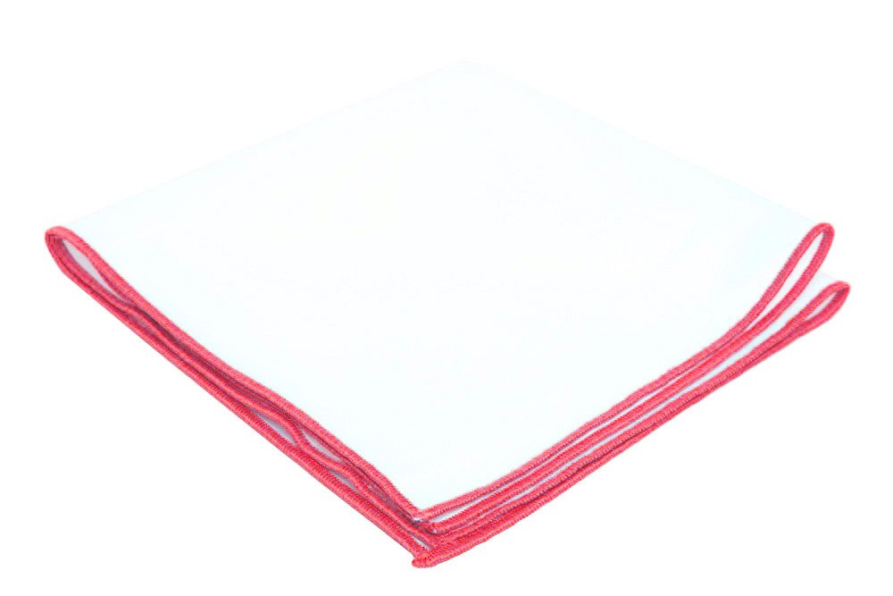 Flairs New York Gentleman' S Essentials Weekend Casual Bianco Tasca Quadrato - Bianco - Pocket Piazza Solo-image