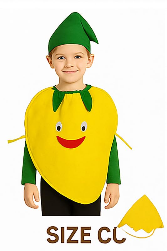 Image of FancyDressWale Fruit & Vegetable Fancy Dress Costume for Kids | Free Size 2-10 Years | School Fancy Dress, Stage Shows, Theme Parties