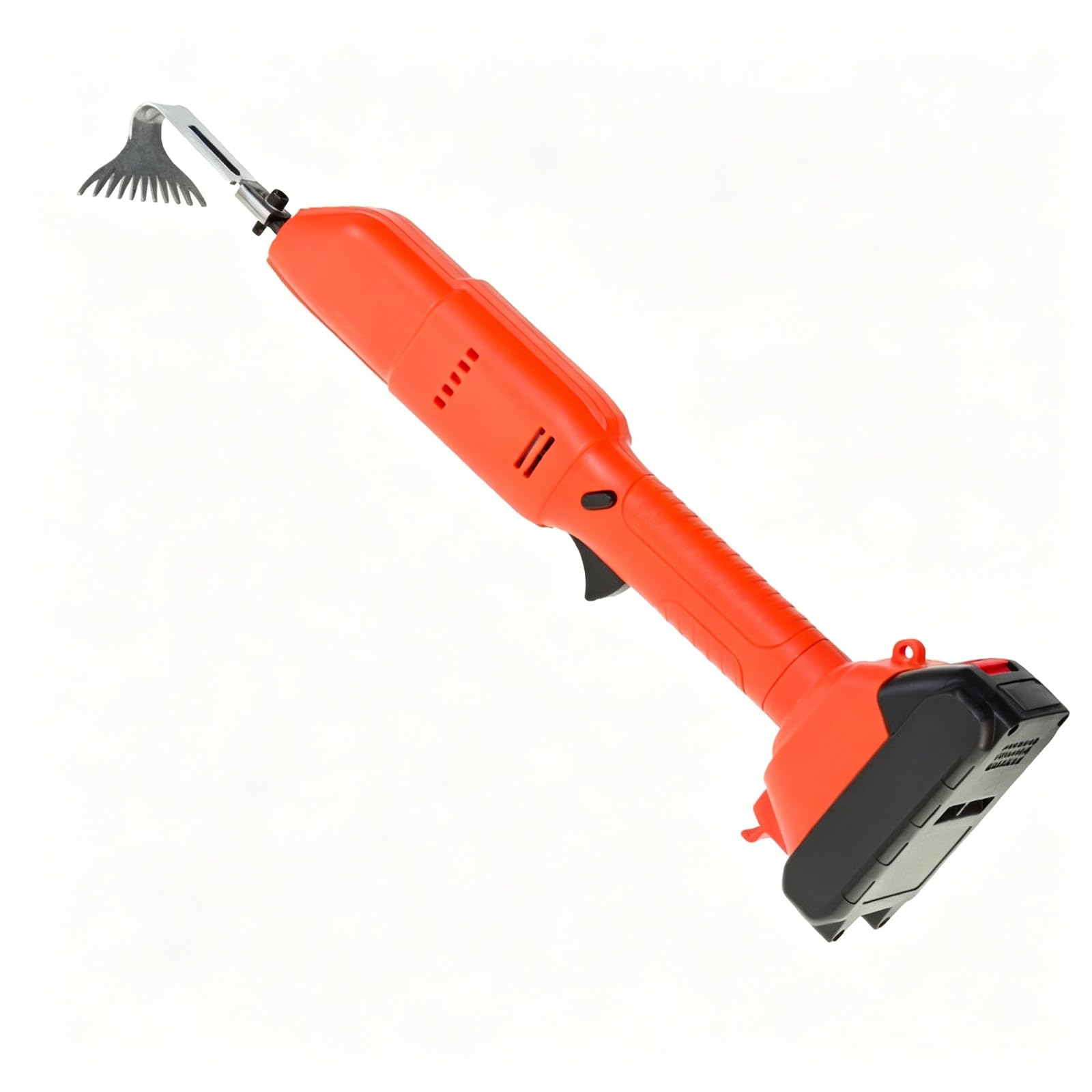 Mini-bêche Électrique sans Fil, 21 V, 2 Batteries Et Manche Télescopique De 1,3 M, Outil De Jardinage Et Râteau, pour Ameublir La Terre Et Désherber.