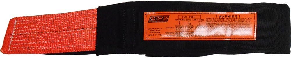 Factor 55 00077 Tree Saver Strap 8 Foot 3 Inch Black/Orange