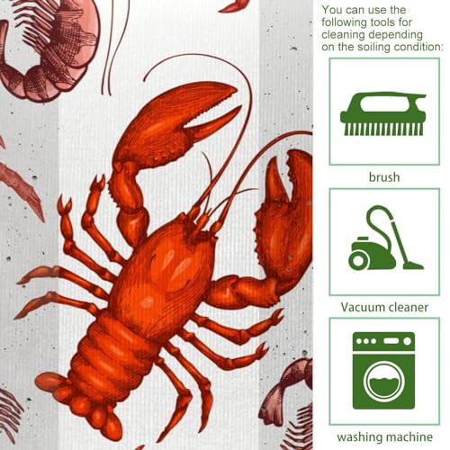 Alfombra de cocina lavable VAPOKF de dos piezas con base antideslizante de alta absorción 5