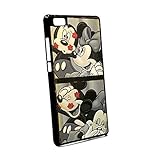 Impresión de alta calidad Bkstuff Funda Carcasa para Huawei p8 p9 p8 Lite p9 Lite p10 Lite P20 Lite Pro el Raton Mickey y Minnie Amor Beso Besos (Huawei P20 Pro)