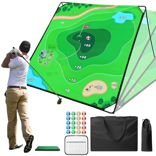 KEMLDIVS Golf Chipping Game Set, 71"x71" Golf Game for Battle