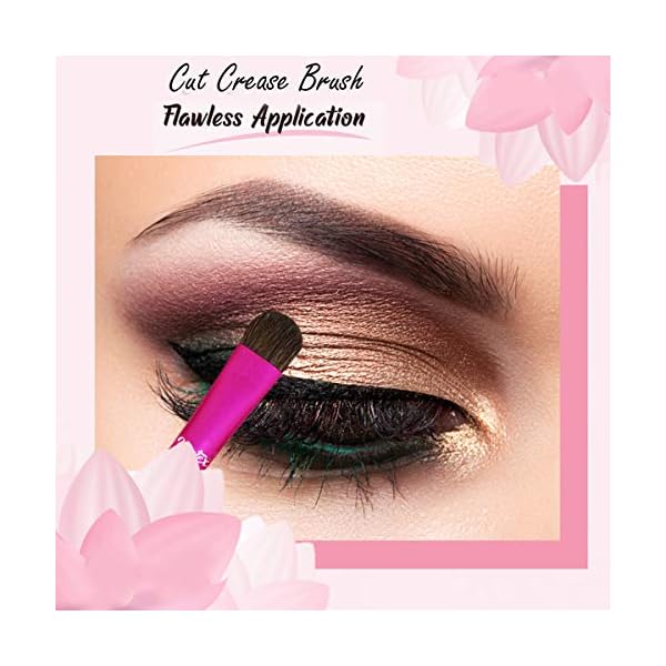 Glitter-Makeup-Brushes-For-Primer-And-Pressed-Eye-Shadow-Glitters-On-Metallic-Eyeshadow-Application-On-Eyelids-Cut-Crease-For-Blending-Loose-Glitters-Perfect-Lines-On-Eye-Lids-Effortlessly-Blend-Shade Eyeshadow Brush Glitter Makeup Brushes For Pressed Eye Shadow Loose Glitters Eyelids Cut Crease Blending Primer Lids Creases Clean Matte Eyeliner Stencils Pencil Liquid Liner Waterproof Gel Stamp Pen