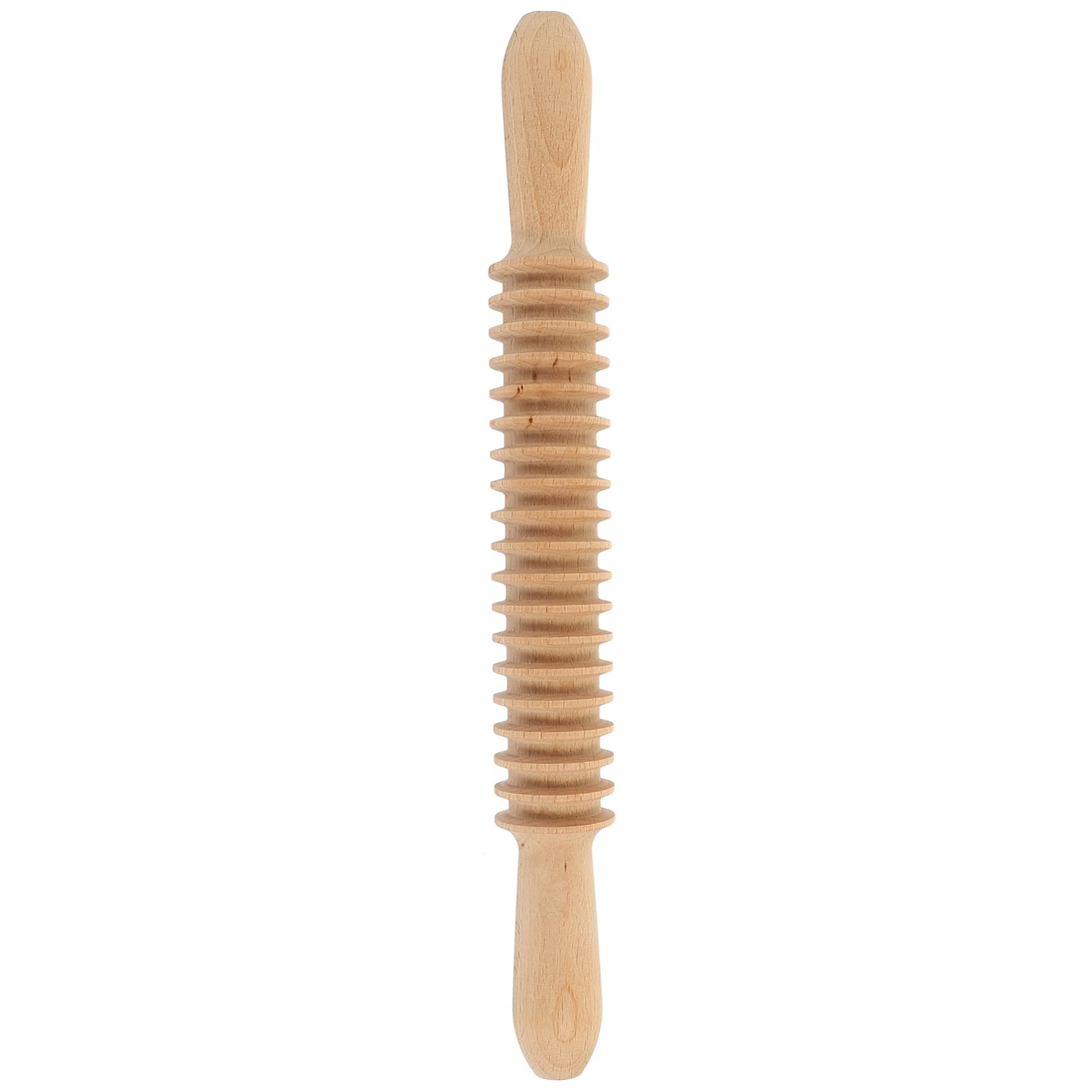 SHERCHPRY Wood Dough Roller Noodle Roller Dough Spaghetti Pasta Cutting Tool Wooden Rolling Pin for Home Baking Kitchen Cooking Use