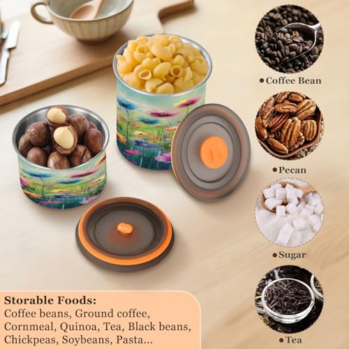 Contenedor de café ATTX acero inoxidable 900ml sellado miniatura 5