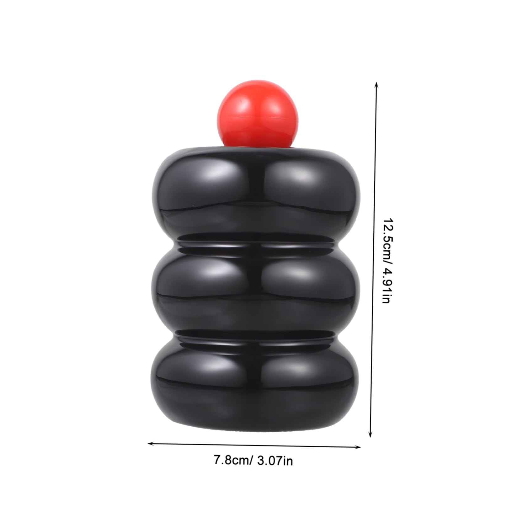 BEBEMOKO Ceramic Toothpick Jar Office Decore Multifunctional Storage Box Floss Box Homedecor Stylish Design Cotton Pads Toothpicks Lightweight Swab Holders Swab Storage Jar Ceramics Black