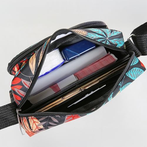 Image of MOMISY Women Mobile Messenger cellphone Bag Ladies Nylon Shoulder Cross Body Long Strap for College, Outing, Travelling, Work