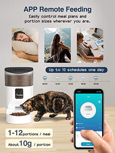 Pawaboo 7L Automatic Cat Feeder, WiFi Enabled, Cat Dog Smart Food Dispenser for Dry Food, APP Control for 10 Meals Daily… - Image 3