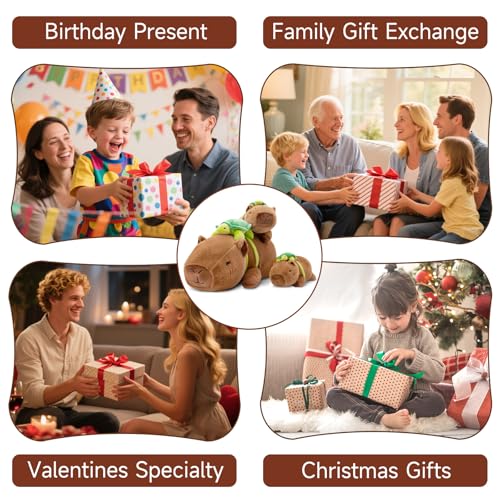 image for SQEQE Weighted Stuffed Animals Capybara Plush, Weighted Capybara Stuff