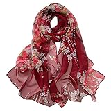 Acotavie Scarfs for Women Lightweight Fashion Scarves Print Floral Pattern Scarf Shawl Wraps (A04)