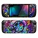 PlayVital Kit d'Autocollants de Protection pour Steam Deck,Stickers Skin Vinyl pour Steam Deck-Feuille Psychédélique