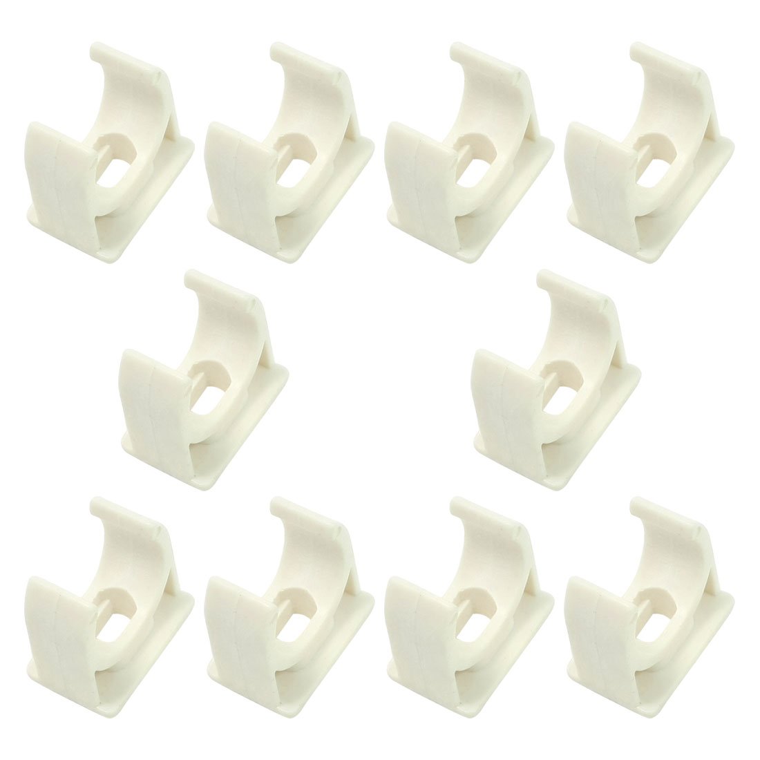 Uxcell PVC Water Supply Pipe Clamps Fittings, 190mm Length, 10 Pcs, White-picture-29