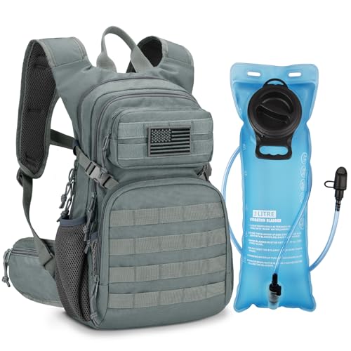 CVLIFE Tactical Hydration Backpack 3L, Lightweight Water Bag Hydration Pack,