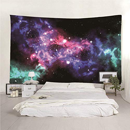 Tapiz de pared 3D de galaxia para transformar tu salón con color 6