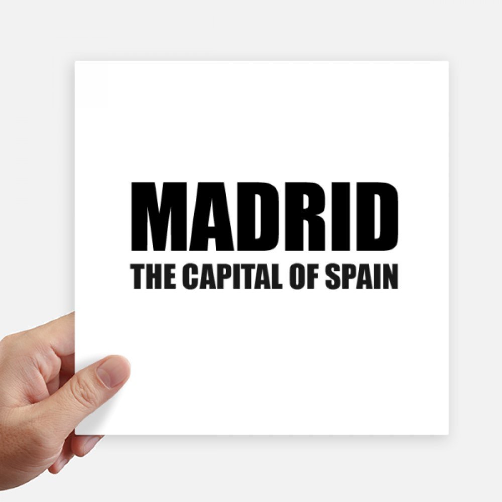 Autocollants Madrid valise ordinateur portable moto sticker mural 4Pcs 20cm
