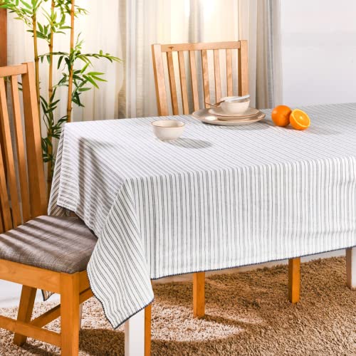 Folkulture Table Cloth 60 X 102 Inches Long, 100% Cotton Tablecloths For Rectangle Tables, Washable Boho Table Cover Or Bohemian Tableclothes For Farmhouse Décor Or Wedding Parties, Midnight Blue #TOP8