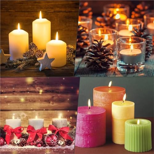 Mecha de algodón encerada para velas 400 piezas miniatura 6