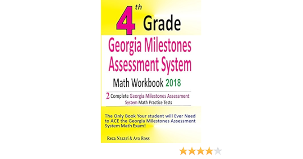 4th Grade Georgia Milestones Assessment System Math Workbook ...