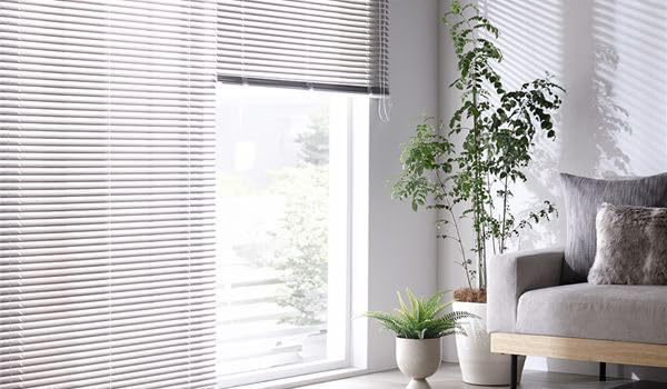 工場 アルミ ブラインド 約幅80×丈170cm 木目調 アッシュグレーウッド