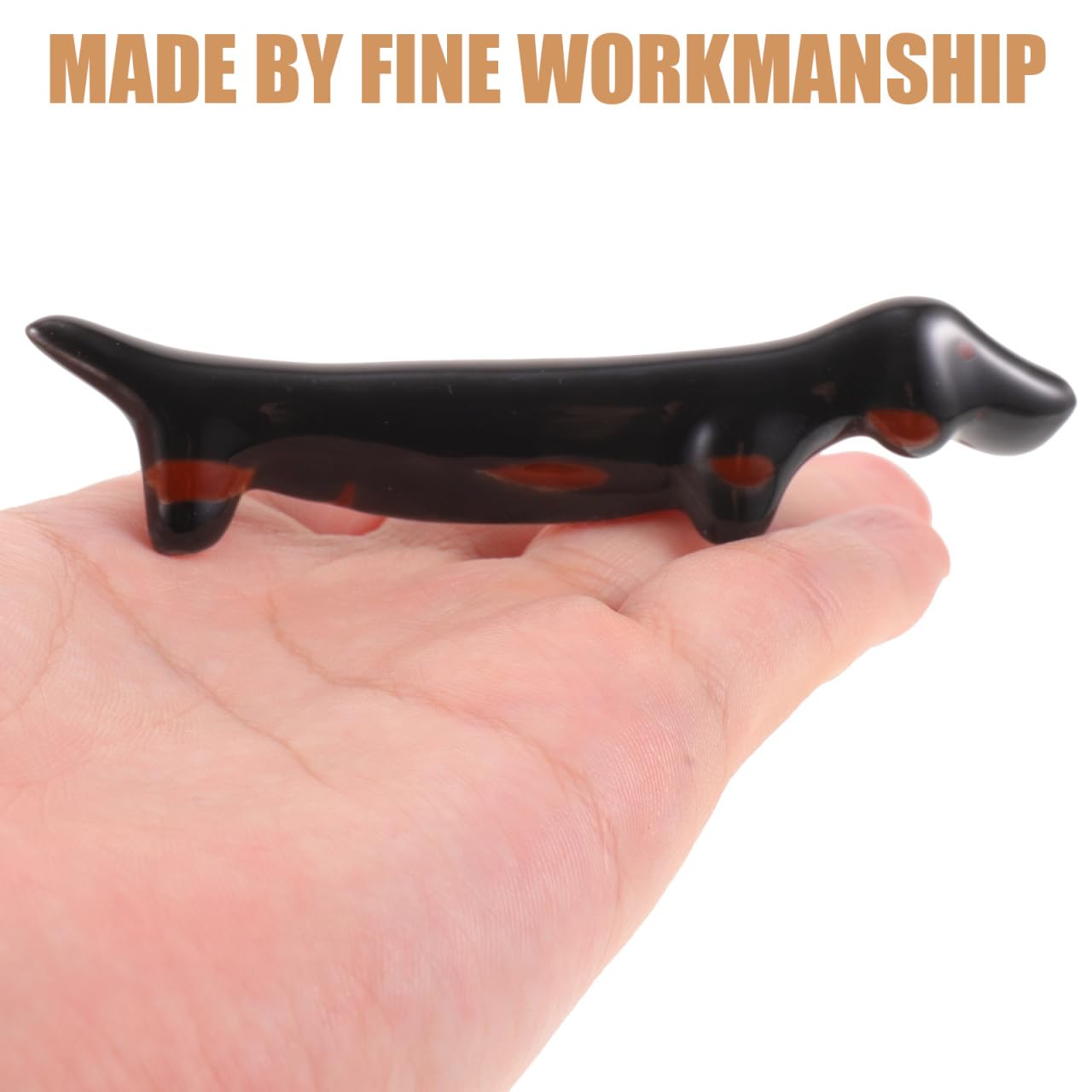 UPKOCH Supporto per Bacchette in Ceramica 4 Pezzi Forma Bassotto Poggia Bacchette da Tavolo Facile da Pulire Accessorio per La Cucina Decorazione Pratica