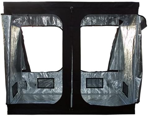 D2B NEW 120X240X200CM Grow Tent Bud Dark Green Room Garden Hydroponics Box Mylar Silver