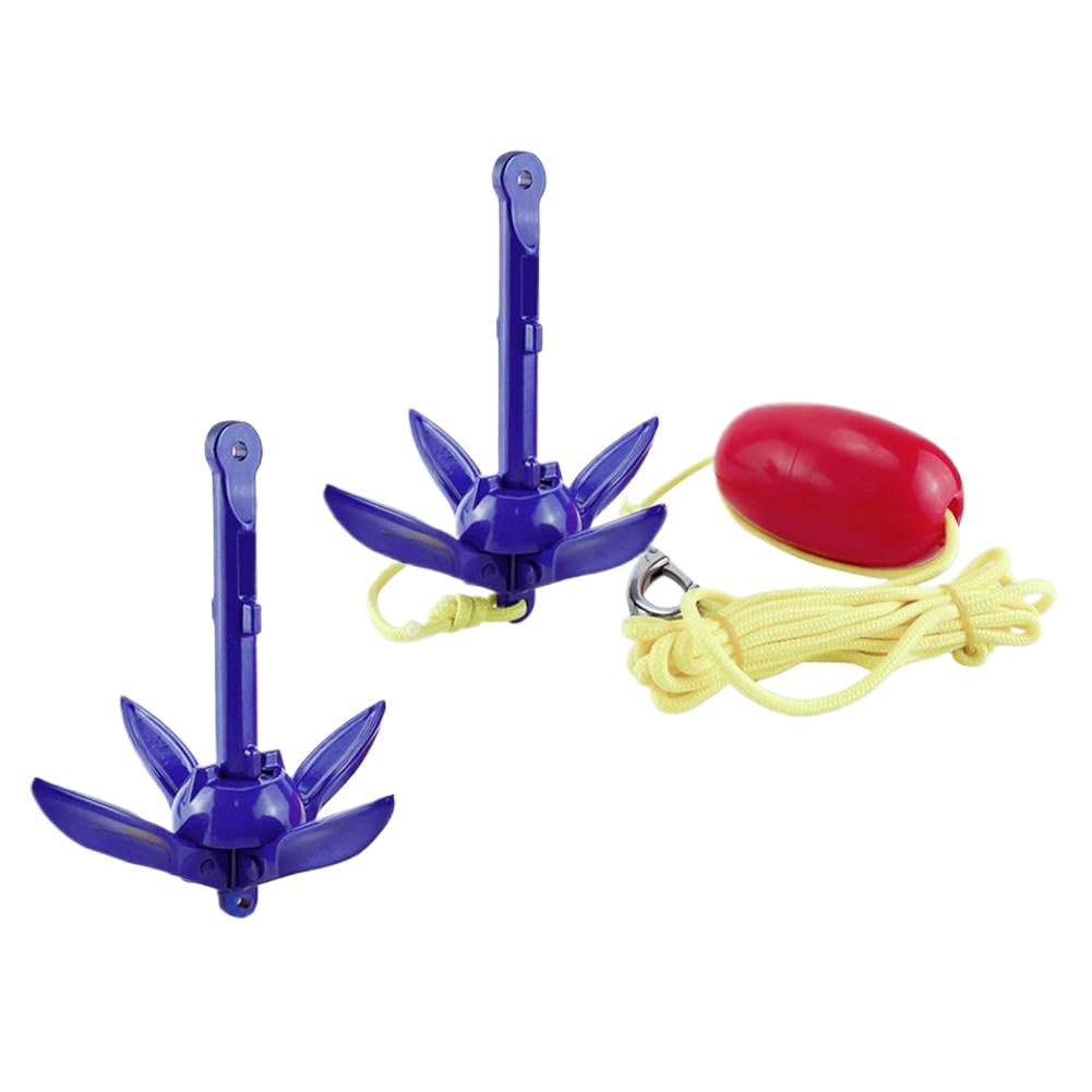 Ancla Plegable para embarcaciones pequeñas Marinas, Peso Ligero, Compatible con Barcos de Aluminio