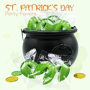 Stpatricksdayfortunecookies50packbulkindividuallywrappedgreenfortunecookieswith50uniquestpatricksdaythemedfotunepartyfavorscandybowlfillerclassicflavorby4esnovelty Urban Country Home Decor St patricks day fortune cookies 50 pack bulk individually wrapped green fortune cookies with 50 unique st patricks day themed fotune party favors candy bowl filler classic flavor by 4es novelty urban country home decor