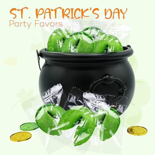 Stpatricksdayfortunecookies50packbulkindividuallywrappedgreenfortunecookieswith50uniquestpatricksdaythemedfotunepartyfavorscandybowlfillerclassicflavorby4esnovelty Urban Country Home Decor St patricks day fortune cookies 50 pack bulk individually wrapped green fortune cookies with 50 unique st patricks day themed fotune party favors candy bowl filler classic flavor by 4es novelty urban country home decor