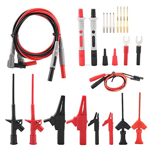 Multimeter Probe Test Cable Kit Walfront 24PCS P1300E Replaceable