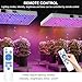 Remote Control LED Grow Light, 100 Watt Dimmable Full Spectrum Plant Light, 3 Lighting Modes Grow Lights for Indoor Plants Seed Starting Seedlings Vegetable, Hanging Growing Lamp for 2x2/3x3 Grow Tent