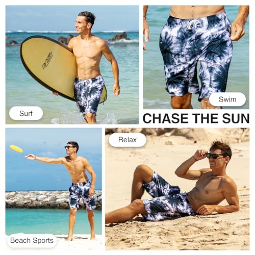 Image of Kanu Surf Men's Big Viper Extended Size Stripe Swim Trunk