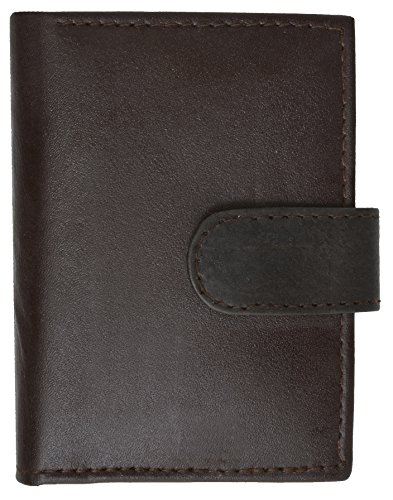 100% Genuine EEL Skin Credit Card Case Brown #E5703