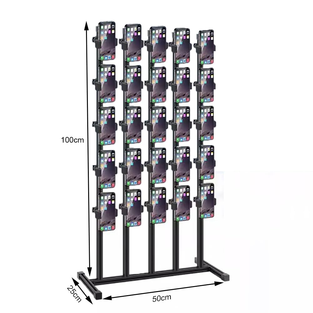 LXHELIVERY Soporte De Escritorio para Teléfonos Móviles, Soporte Giratorio 360 Grados con Altura Ajustable Teléfonos Móviles Múltiples, Adecuado Escritorios, Estudios, Transmisión En Vivo(25)
