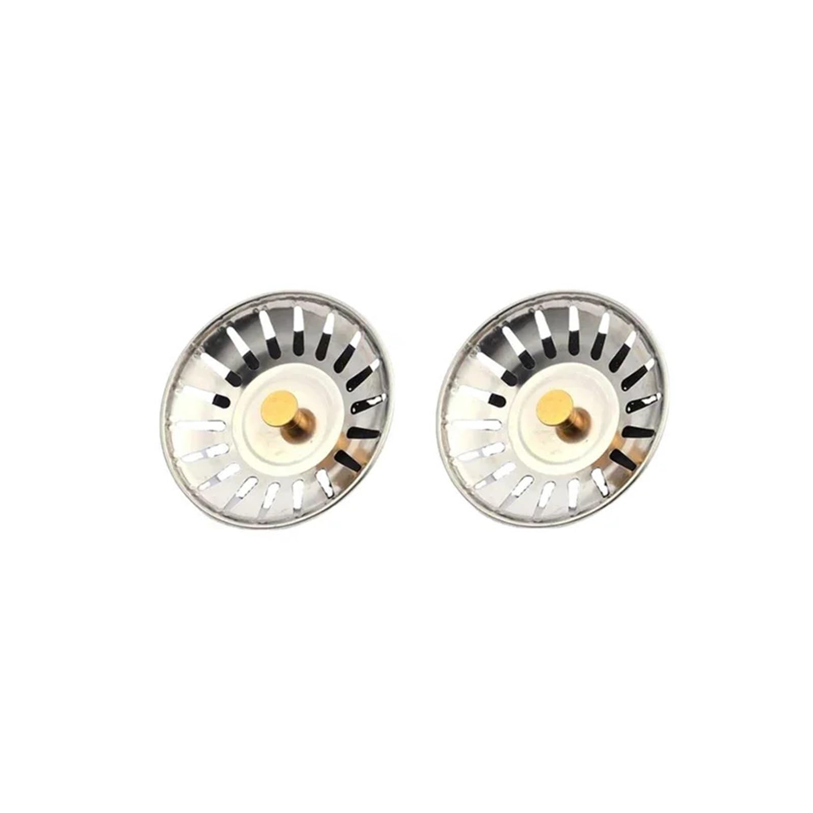 Bngdfdgh Gold-2Pcs 2Pcs Kitchen Sink Strainer Stopper Waste Plug Filter Filtre Floor Drain Tools(Gold-2Pcs)