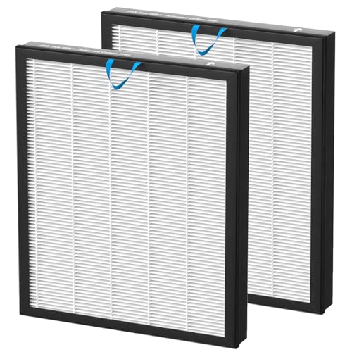 Vital 100S Replacement Filter Compatible with LEVOIT Vital 100S and Vital 100S-P Air Purifier, 3-in-1 H13 Grade True HEPA, High-Efficiency Activated Carbon Filter, Vital 100S-RF, 2 Pack White