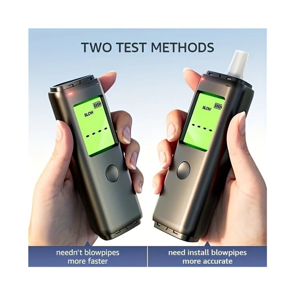 Alkoholtester, Alkoholtester, Dual-Modus, mit Blasrohr for den Selbsttest vor der Fahrt