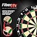 IgnatGames Dartboard Professional Set - Competition Size Kenyan Sisal Dart Board for Adults - Staple-Free Ultra-Thin Wire Spider with Accessories & 6 pcs Premium Darts