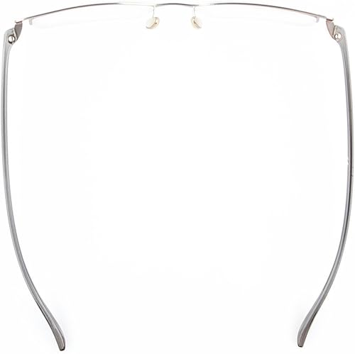 Miniatura 5 de Eyekepper 3 pares de lentes de lectura de media montura para hombres de metal con marco plateado +4.00