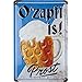 Nostalgic-Art Retro Blechschild O'zapft is Idea Regalo per Gli Appassionati di Birra, Metallo, Design Vintage per la Decorazione, 20 x 30 cm