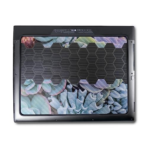 Image of MightySkins Carbon Fiber Skin Compatible with Alienware M18 R1 (2023) Full Wrap Kit - Succulent | Protective, Durable Textured Carbon Fiber Finish | Easy to Apply & Change Styles | Made in The USA