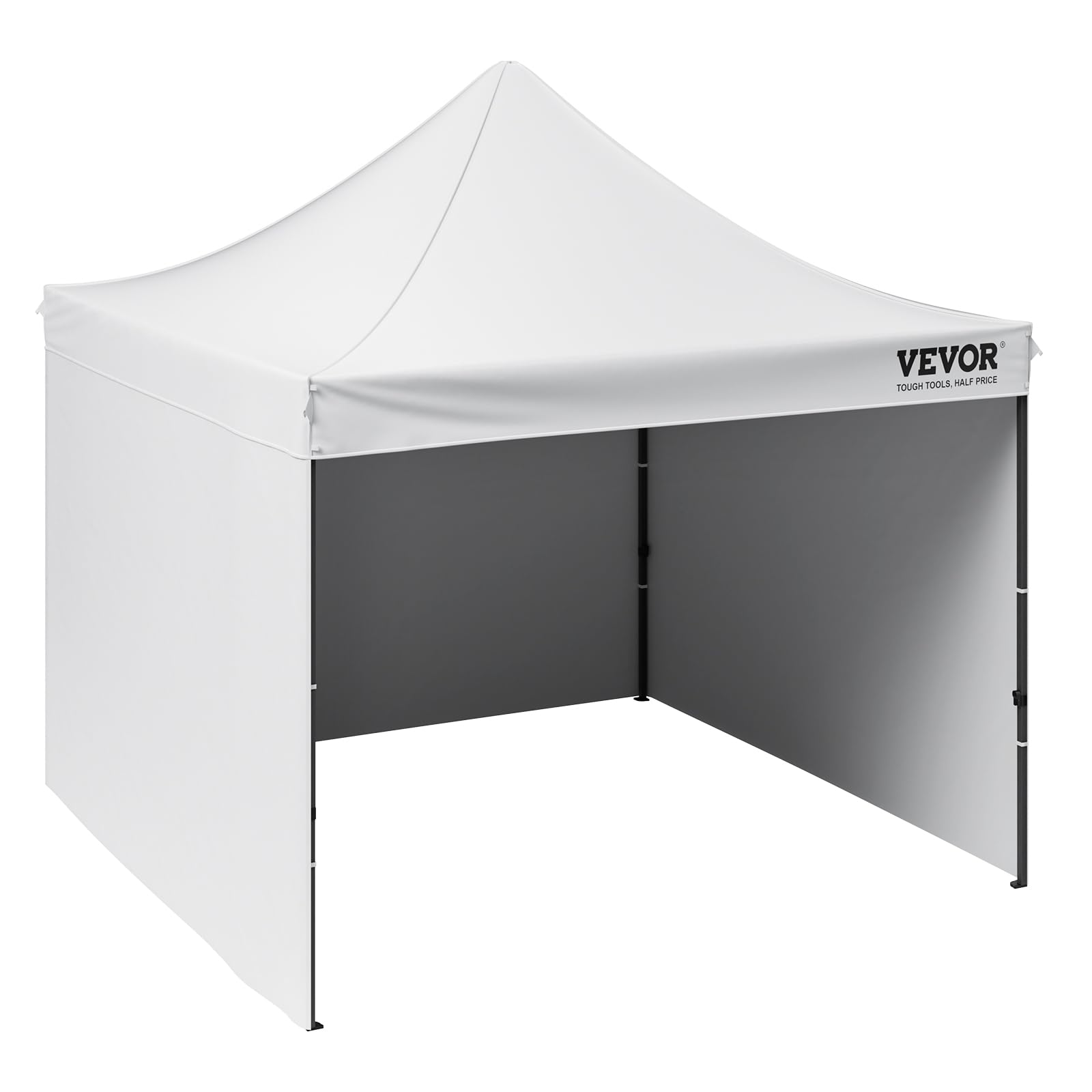 VEVOR Tonnelle Pop-up 304,8x304,8 cm Tente Tonnelle Jardin Parois Latérales Amovibles Sac à Roulettes Résistant aux UV Imperméable Tente Gazebo Portable pour Plein Air, Terrasse, Jardin, Fête, Camping