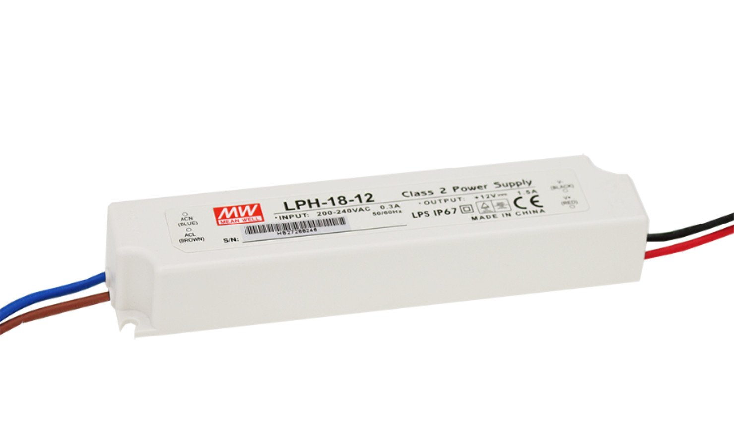 Mean Well Lph-18-12 Single Output Switching Power Supply, Ip67, 18W, Off White (B00Q7W03DO) Amazon Price History, Amazon Price Tracker