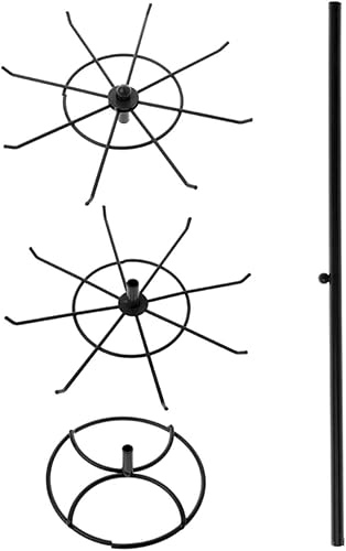 Miniatura 7 de Organizador de gabinete giratorio para joyas, 2 soportes de exhibición al por menor, exhibición de torre de joyería giratoria para aretes, collares,