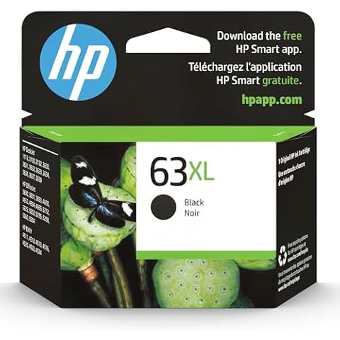 HP 63XL Black High-yield Ink Cartridge Cover