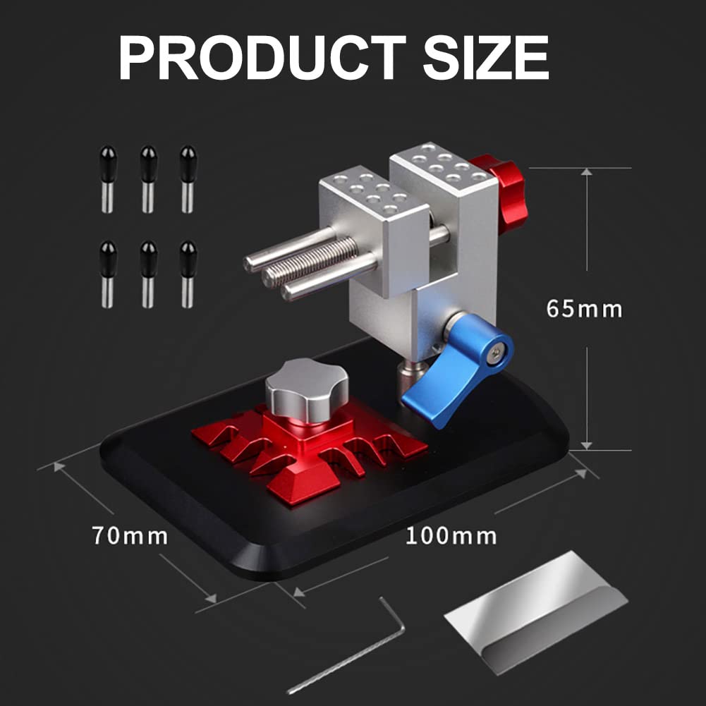 Mini morsa a morsetto di precisione da banco con tavolo pieghevole per incisione, ideale per modellismo, scultura, riparazione, rotazione a 360 gradi, essenziale per artigiani!