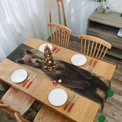 Chemin de table ours protège table contre plats chauds - 8